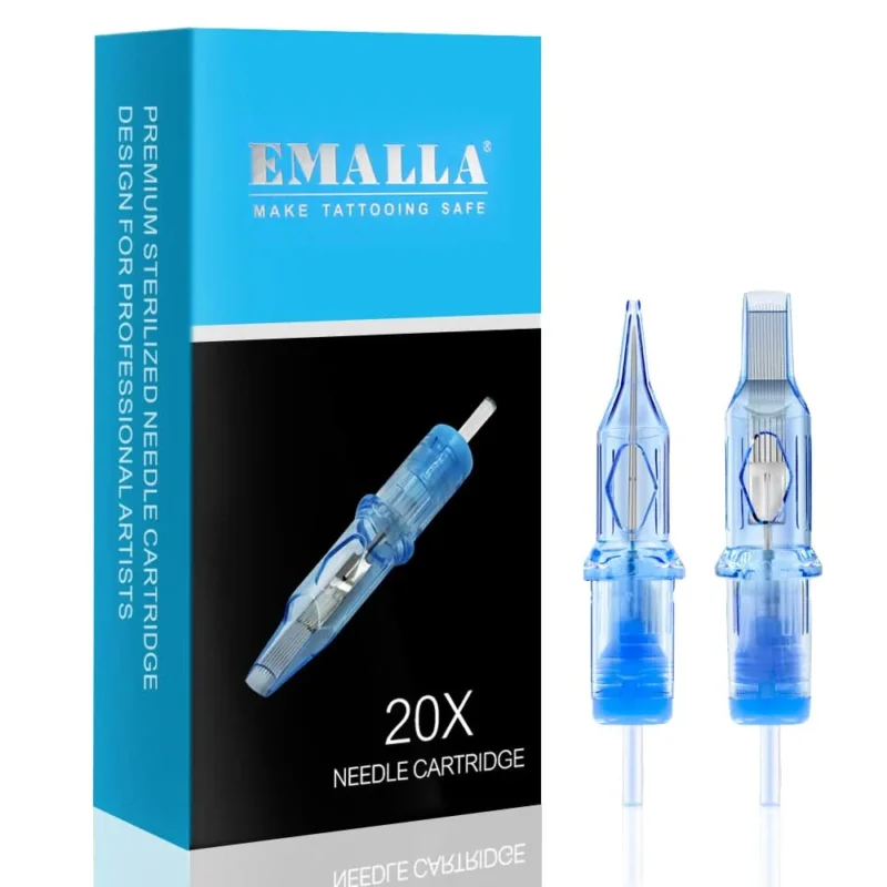 Emalla Nadelmodule Roundliner Long Taper - Schachtel mit 20 Stück 0,18-0,35mm - AS Tattoo Supply