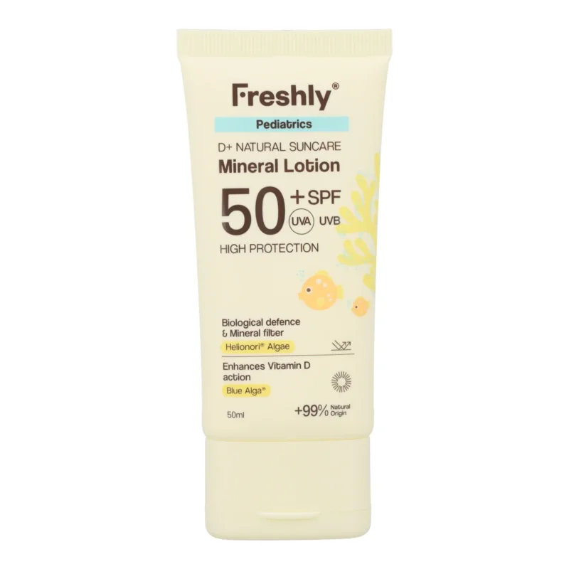 Pediatrics D+ Natural Suncare Mineral Lotion SPF50 Freshly Cosmetics 50 ml