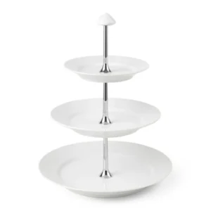 Royal Copenhagen Weiß Geflecht, étagére 3 lag