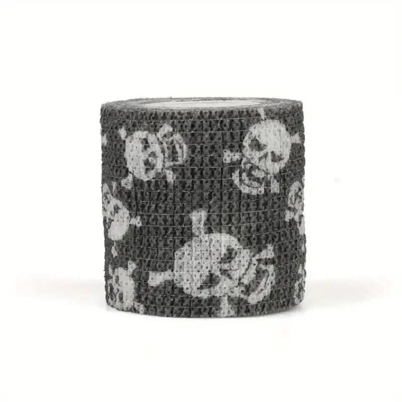 Griffbandagen Tape Fixierbinden – Totenkopf Design (5 cm x 4,5 m)