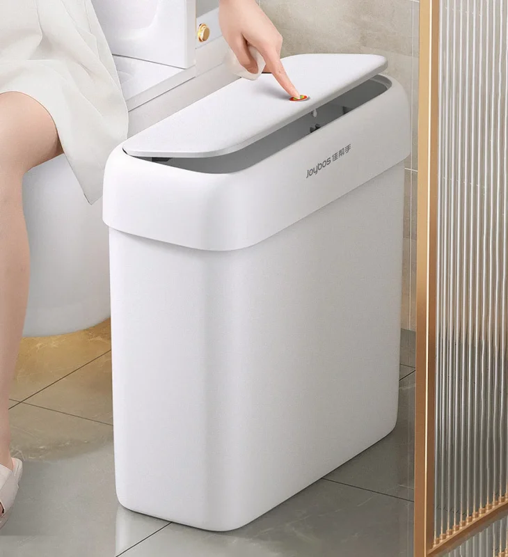 Sandsberg® Schmaler Badezimmer-Mülleimer mit Deckel Z39