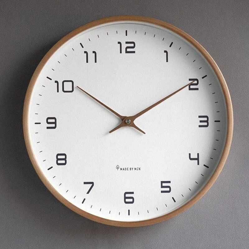 Brehn | Wanduhr - Luxora - Nordisches Design - Massivholz