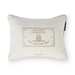 Lexington Striped Kissen aus Bio-Baumwolle mit Füllung