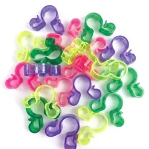 25 bunte Doppel-Flaschenclips für Eisfontänen