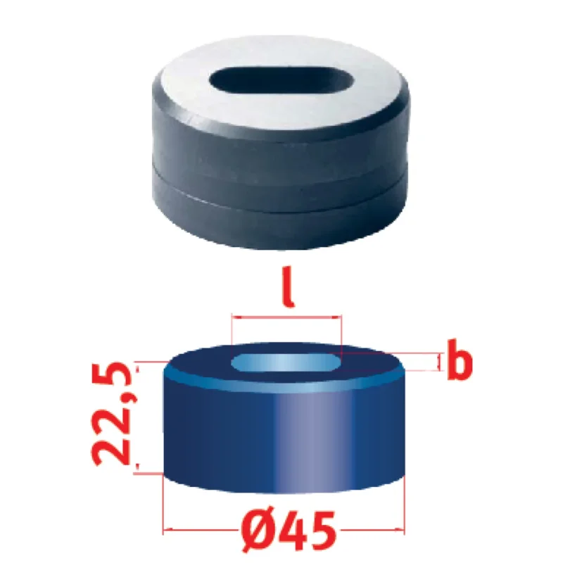 Produktbild von Langlochmatrize Nr.45 18,5 x 31,0 mm
