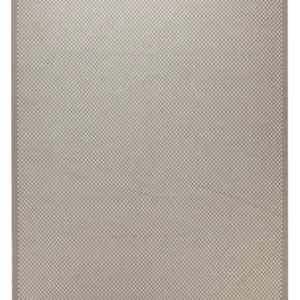 Baumwollteppich Estland beidseitig Feinkaro beige 160x230 cm – Gesamtansicht freigestellt