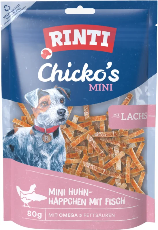 RINTI Chicko Mini Häppchen mit Lachs zoo-de