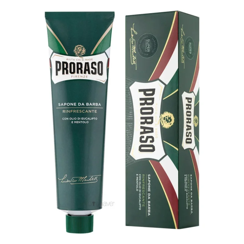 Rasiercreme - Refresh, Eukalyptus & Menthol, 150 ml.