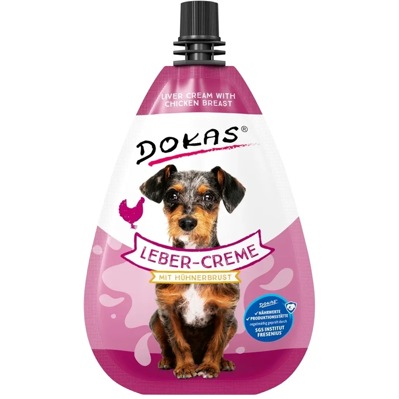 Dokas Hund Snack Leber-Creme mit Hühnerbrust zoo-de