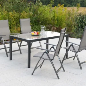 Carrara Set 5tlg. Aluminium/Textil