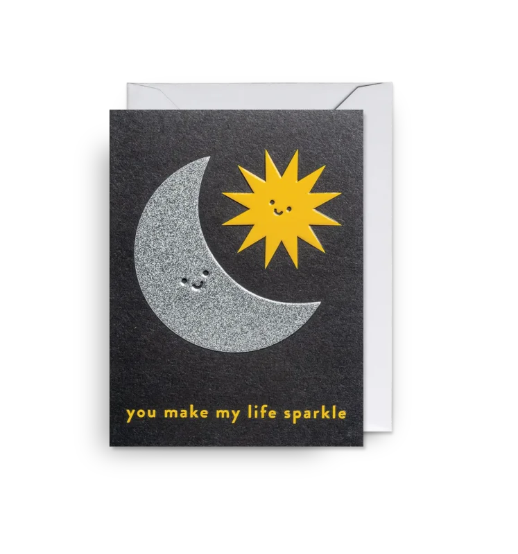 Grußkarte - You Make My Life Sparkle Mini