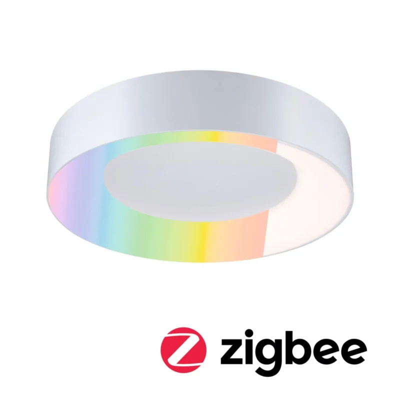 LED Deckenleuchte Smart Home Zigbee 3.0 Casca IP44 RGBW+ 1750lm 230V 20W dimmbar Weiß matt