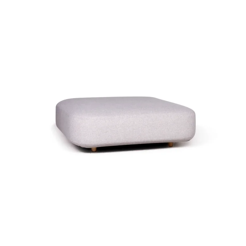 Viccarbe Common Stoff Hocker Grau quadratisch #8905