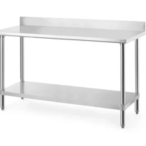 HENDI Arbeitstisch mit Aufsatz – Budget Line – 1600 × 600 × H 950 mm – Produktansicht