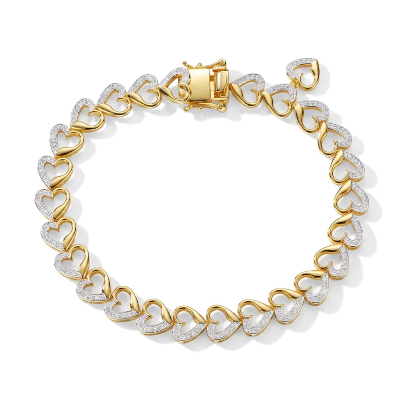 EVER TRUE Weißer Diamant Armband ca. 19 cm Nickelfreies Messing