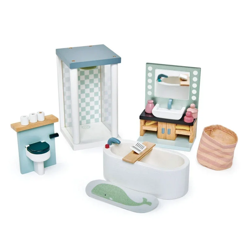 Puppenhaus-Badezimmer-Möbel-Set