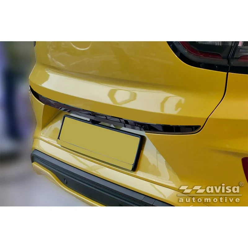 Avisa, Heckklappenleiste, schwarzes Chrom-Edelstahl, passt zu Ford Puma (2019-)