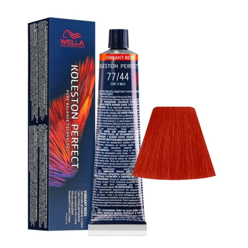 Wella Koleston Perfect Vibrant Reds 77/44 Biondo Medio Intenso Rame Intenso 60ml - colorazione permanente