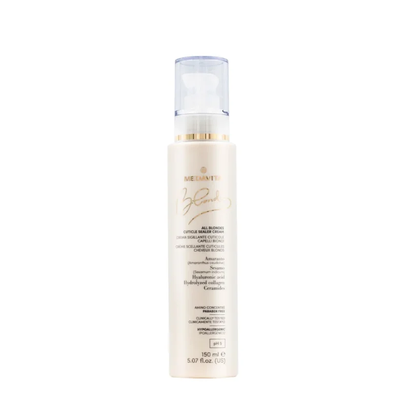 Medavita Blondie All Blondes Cuticle Sealer Cream 150ml - crema sigillante cuticole capelli biondi