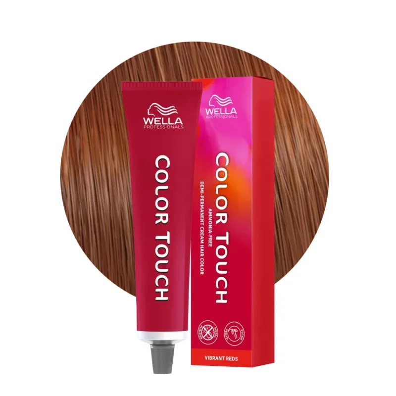 Wella Color Touch Vibrant Reds 7/47 Biondo Medio Rame Sabbia 60ml - colore semipermanente senza ammoniaca [all]