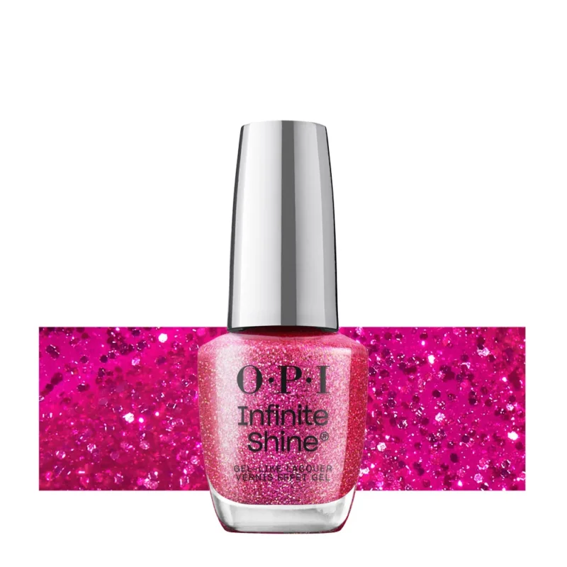 OPI Infinite Shine Holiday 25 Good Enough To Treat Candy 4 My Sweet Tart 15ml -Smalto a lunga durata OPI rosa
