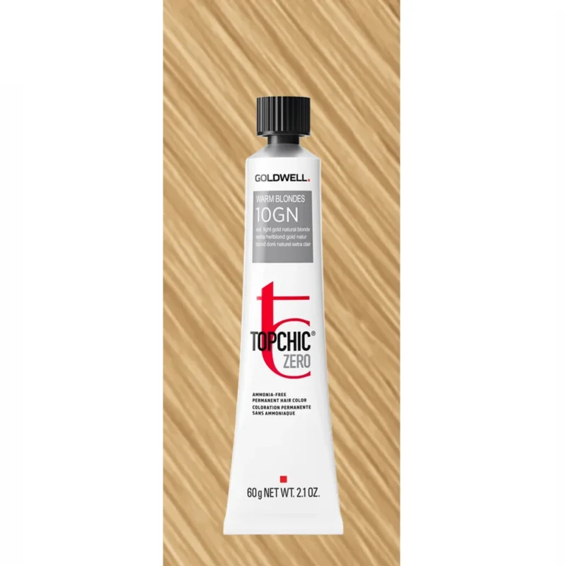 10GN Topchic Zero Warm Blondes Extra Light Gold Natural Blonde Tb 60ml - colorazione permanente senza ammoniaca