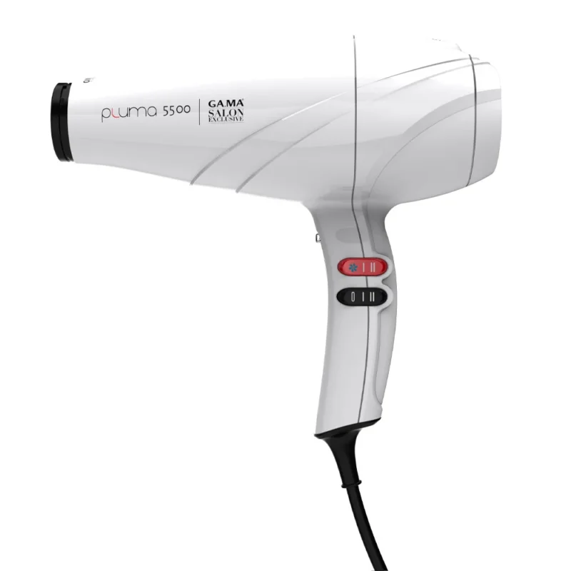 Ga.ma Professional Classic Pluma 5500 Oa Bianco - asciugacapelli [all]