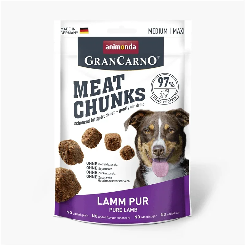 Animonda Dog Snack GranCarno Meat Chunks Lamm pur, Snacks