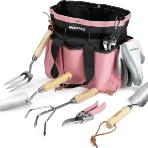 Gartenwerkzeug-Set 8-in-1 mit Aufbewahrungstasche aus Edelstahl