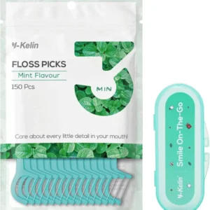 Zahnseide Dental Floss Minze Geschmack 150 Stück Aufbewahrungskoffer