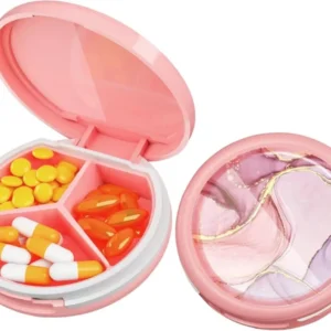 Serfeymi Tablettenbox 3 Fächer Pillendose Wasserdicht Pillenbox