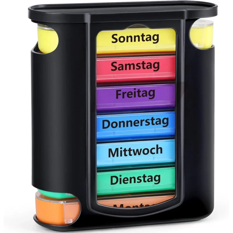 Wochentablettenbox 7 Tage 4 Fächer Morgens Mittags Abends