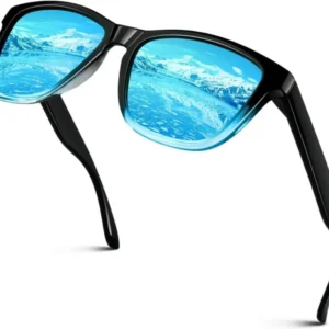 Polarisierte Retro Sonnenbrille UV400 Rechteckig Vintage