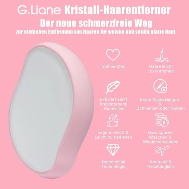 Kristall Haar Radiergummi Nano Glas Haarentferner Rose