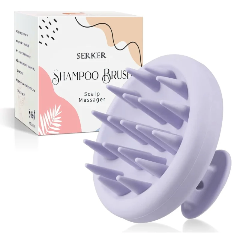 Kopfhaut Massagebürste Shampoo Bürste Silikon Haarmassagebürste