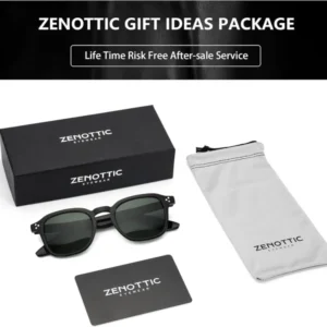 Polarisierte Retro Quadratische Sonnenbrille Damen Herren Vintage UV-Schutz