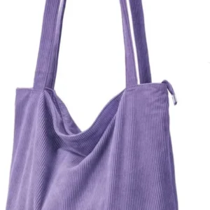 Cord Shopper Tasche Damen Handtasche mit Reißverschluss
