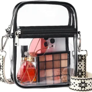 Durchsichtige Crossbody Tasche Verstellbarer Gurt wasserdicht