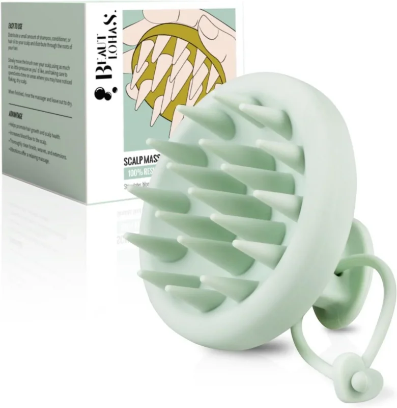 Kopfhaut Massagebürste Silikon Shampoo Haarbürste - Scalp Massager zur
