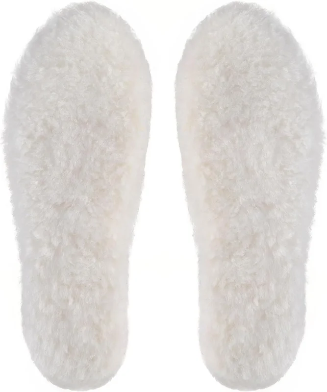 Lammfell Einlegesohlen Winter Warme Schuheinlagen Schaffell Sohlen