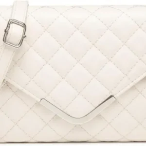 Damen Umhängetasche Klein Leder Gesteppte Schultertasche Vegan