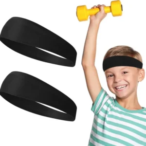 Rutschfeste Haarband Kinder Sport Fußball 2 Stück Yoga Läuft