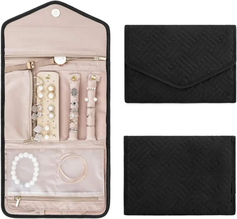 Schmuckroll Organizer Tasche für Reise Schmuckaufbewahrung
