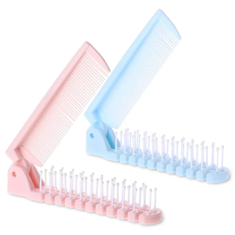 Faltbarer Mini Haarbürste Klappkamm Haarbürste Travel Kit