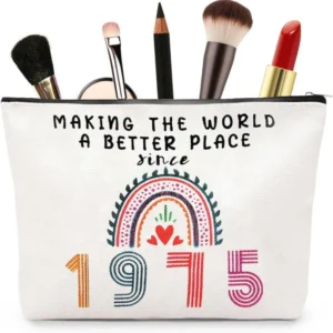 Kosmetiktasche Damen Make-Up-Tasche 50. Geburtstag Geschenk
