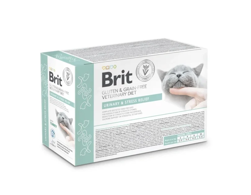 BRIT Veterinary Diet Cat Fillets in Gravy Urinary & Stress Relief, Nassfutter