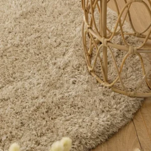 Esprit Teppich Rund Beige Sand weich soft & nachhaltig "Yogi"