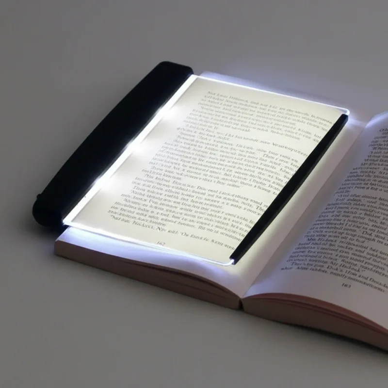 Brehn | LED-Flachbild-Leselampe | Augenschonende Buchbeleuchtung | Gleichmäßige Lichtfeldverteilung | Kompakt & Tragbar | Ideal für Hardcover & Taschenbücher
