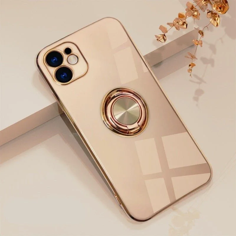 iPhone-Hülle mit Metallständerring