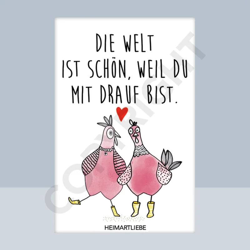 MAGNET - DIE WELT IST SCHÖN, WEIL DU MIT DRAUF BIST